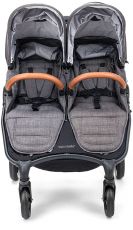 Прогулянкова коляска для двійні Valco Baby Snap Duo Trend Charcoal, з народження до 40 кг, тканина Tailormade